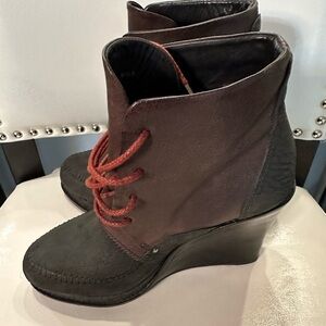 rag & bone Brown and Black Ankle Boots